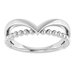Negative Space Beaded V Ring