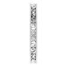 Milgrain Edge Sculptural Flat Band with Bead Blast Finish