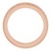 Milgrain Edge Sculptural Flat Band with Bead Blast Finish