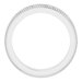 Milgrain Edge Sculptural Flat Band with Bead Blast Finish