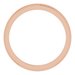 Milgrain Edge Sculptural Flat Band with Bead Blast Finish