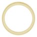 Milgrain Edge Sculptural Flat Band with Bead Blast Finish