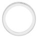 Milgrain Edge Sculptural Flat Band with Bead Blast Finish