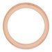 Milgrain Edge Sculptural Flat Band with Bead Blast Finish