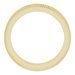 Milgrain Edge Sculptural Flat Band with Bead Blast Finish