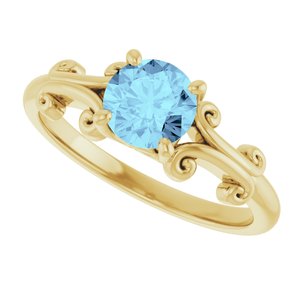 Sculptural Solitaire Ring