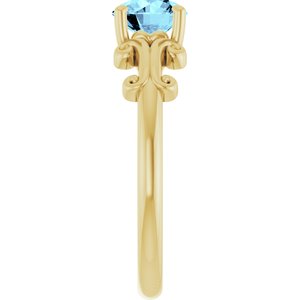Sculptural Solitaire Ring