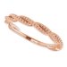 Stackable Beaded Twist Ring