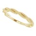 Stackable Beaded Twist Ring