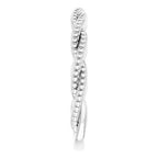 Stackable Beaded Twist Ring