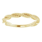 Stackable Beaded Twist Ring