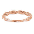 Stackable Beaded Twist Ring