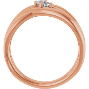 Two-Stone Bypass Ring