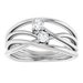 Two-Stone Bypass Ring