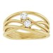 Two-Stone Bypass Ring