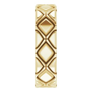 X-Patterned Quilted Band