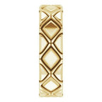 X-Patterned Quilted Band