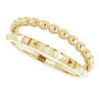 Stackable Geometric Ring