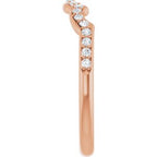 Three-Stone Halo-Style Engagement Ring or Band