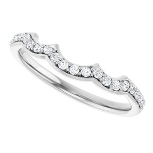 Three-Stone Halo-Style Engagement Ring or Band