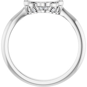Halo-Style Vintage-Inspired Engagement Ring or Band