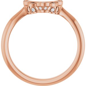 Halo-Style Vintage-Inspired Engagement Ring or Band