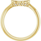 Halo-Style Vintage-Inspired Engagement Ring or Band