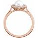 Halo-Style Pearl Ring
