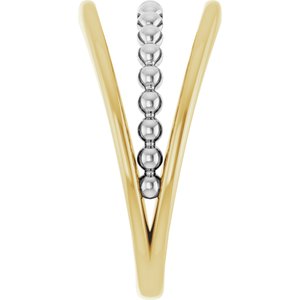 Negative Space Beaded Ring