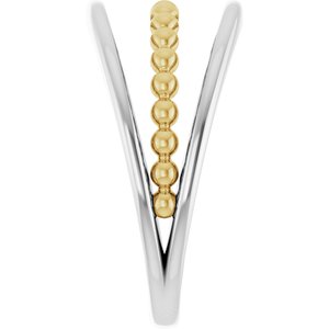 Negative Space Beaded Ring