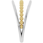 Negative Space Beaded Ring