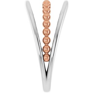 Negative Space Beaded Ring