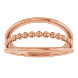 Negative Space Beaded Ring