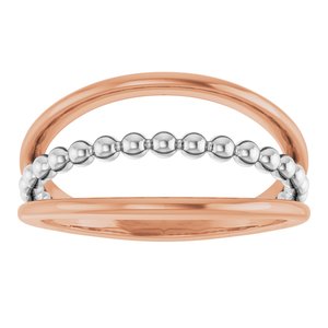 Negative Space Beaded Ring