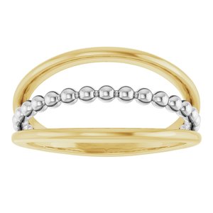 Negative Space Beaded Ring