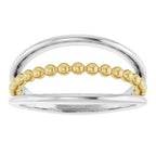 Negative Space Beaded Ring