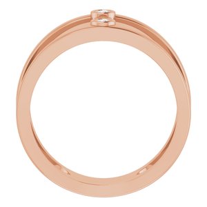 Two-Stone Negative Space Ring