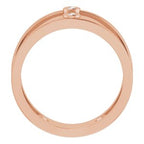 Two-Stone Negative Space Ring