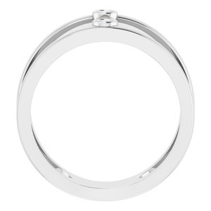 Two-Stone Negative Space Ring