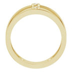 Two-Stone Negative Space Ring