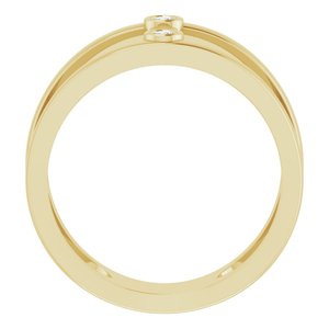 Two-Stone Negative Space Ring
