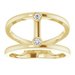 Two-Stone Negative Space Ring
