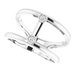 Two-Stone Negative Space Ring