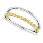 Negative Space Beaded Ring