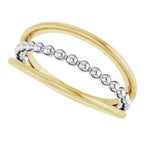 Negative Space Beaded Ring
