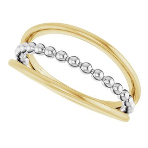 Negative Space Beaded Ring