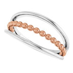 Negative Space Beaded Ring