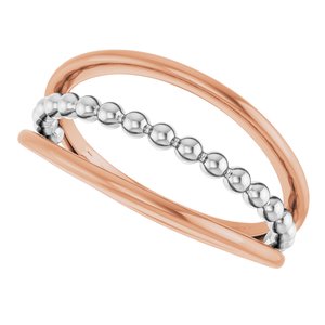 Negative Space Beaded Ring