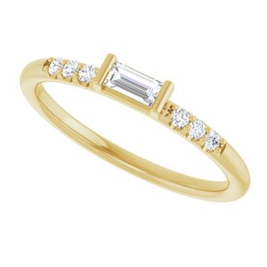 Stackable Accented Ring