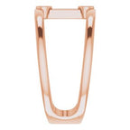 Two-Stone Negative Space Ring